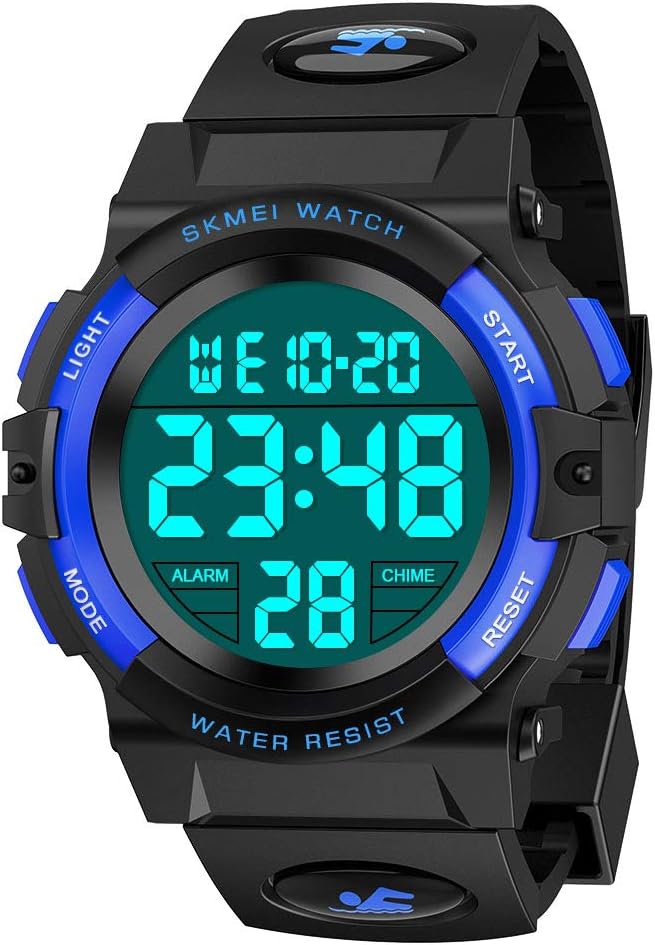 Hikidye Multifunctional Sports Watch for Kids, Waterproof Watch with Alarm Clock...