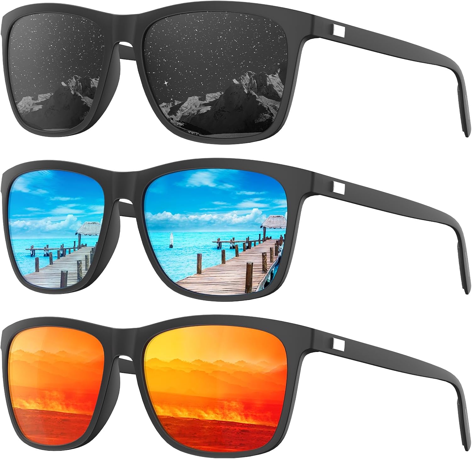 KALIYADI Sunglasses-Men Mens-Sunglasses Polarized Sunglasses: UV Protection Unis...