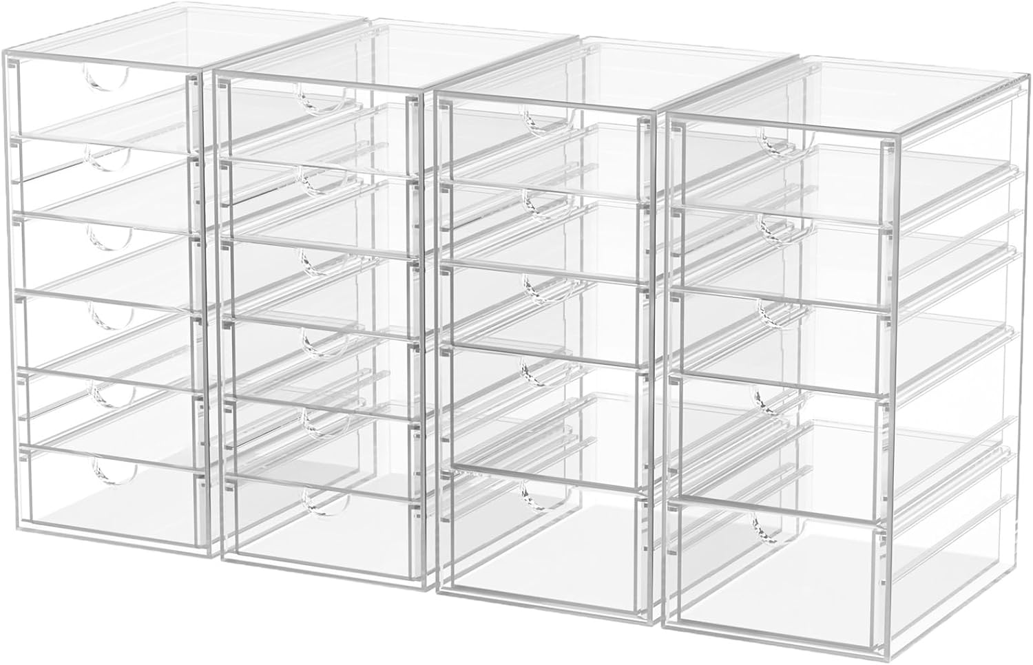 Desk Organizers And Accessories With 22 Drawers, 4 Pack Office Desktop Drawers,...