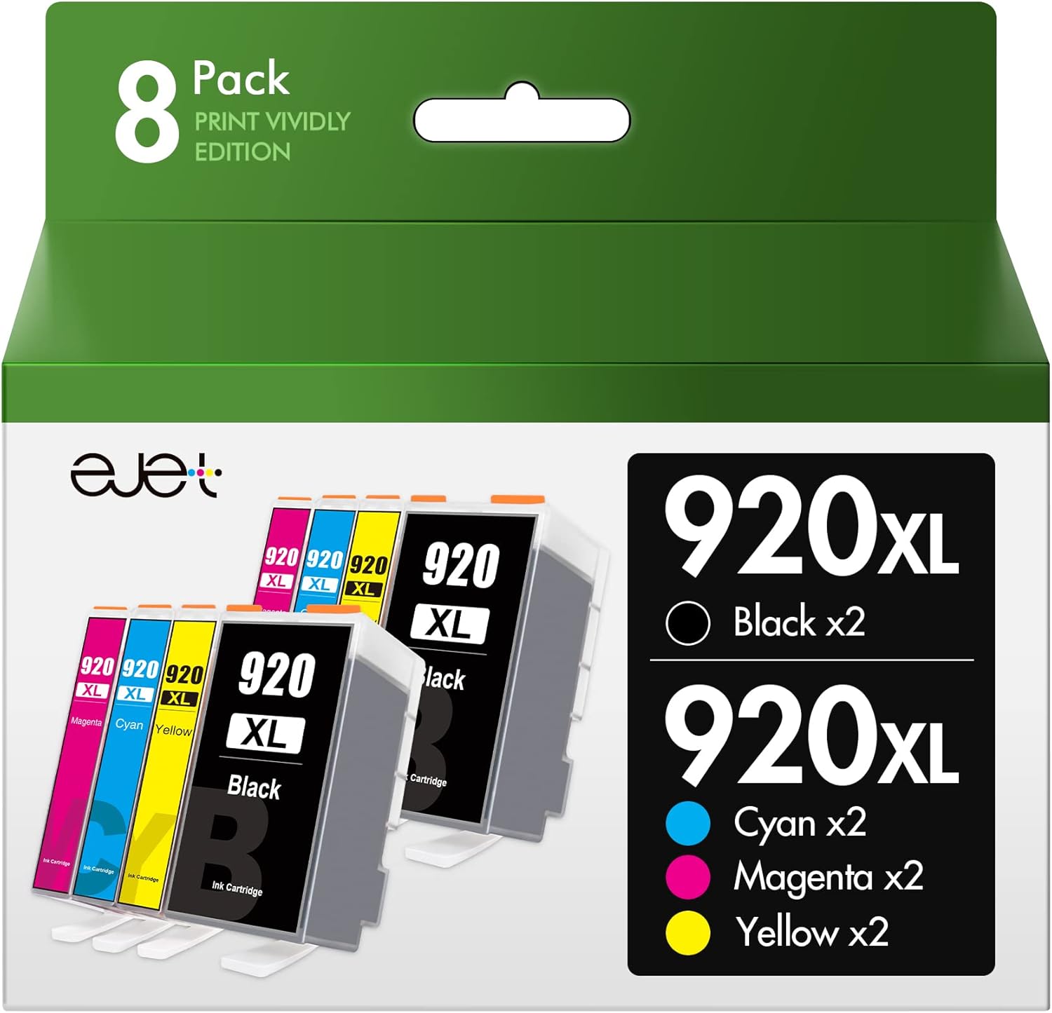 ejet Compatible Ink Cartridge High Capacity Replacement for HP 920 XL 920XL for...
