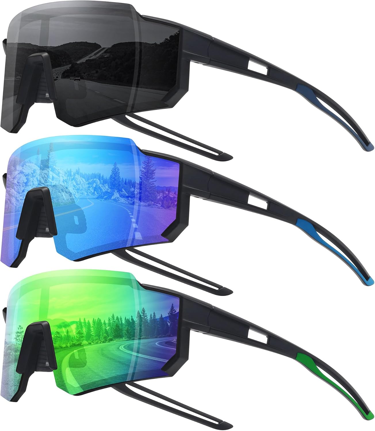 STORYCOAST Sports Running Sunglasses for Men Women Cycling Driving Fishing Bike...