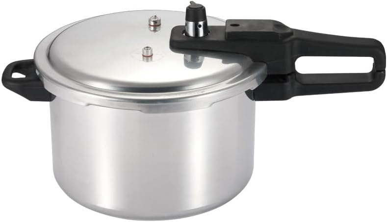 SQ Professional Aluminum Pressure Cookers Secure Locking Lid System Dual Handle...