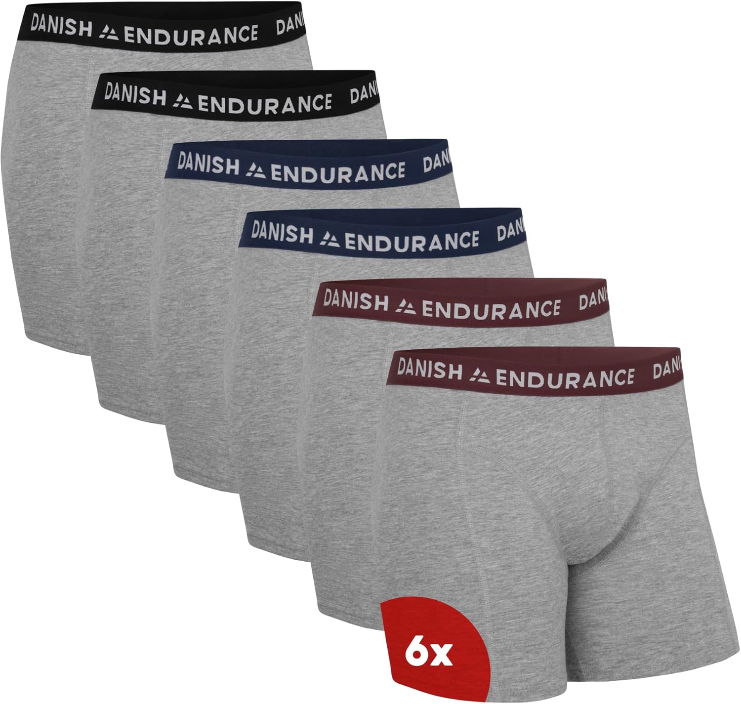 DANISH ENDURANCE Cotton Boxers for Men with Optional Fly, Mens Boxers Shorts Mul...