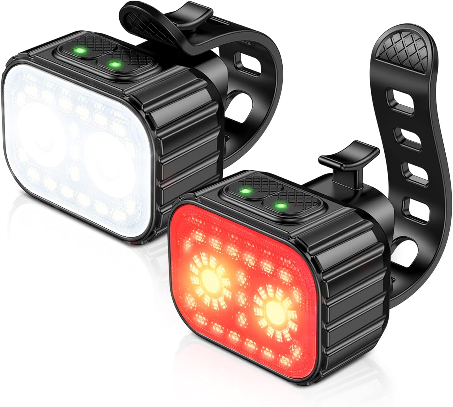 CIRYCASE Bike Lights Front and Back, Super Bright Bicycle Lights USB Rechargeabl...