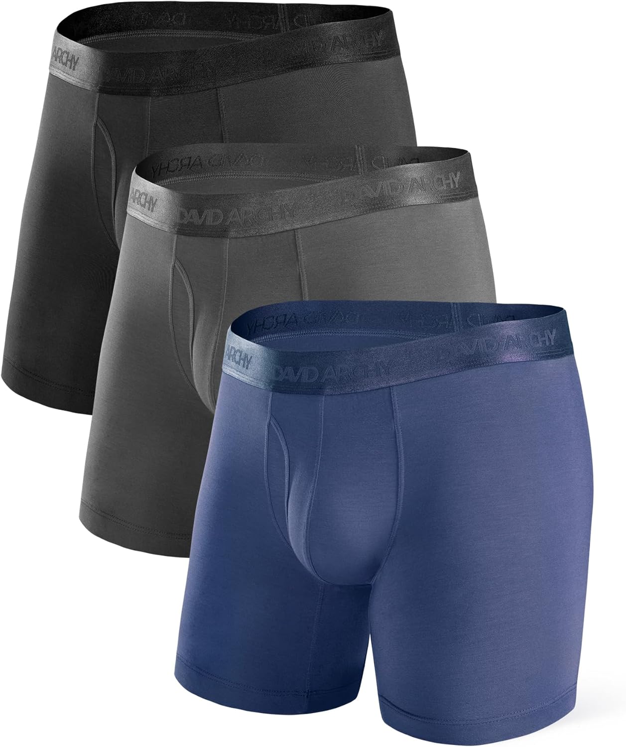 DAVID ARCHY Mens Underwear Ultra Soft Micro Modal Support Pouch Trunks Moisture...