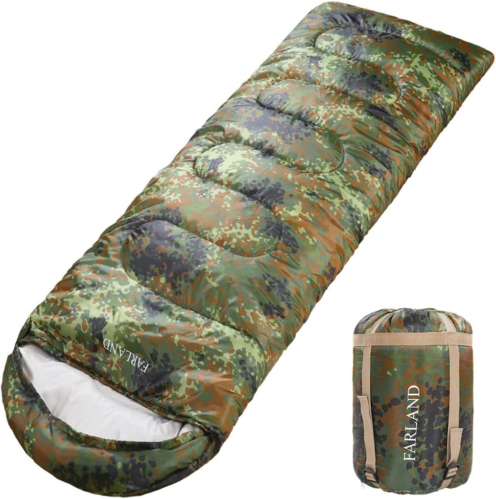 FARLAND Sleeping Bags 20℉ for Adults Teens Kids with Compression Sack Portable a...