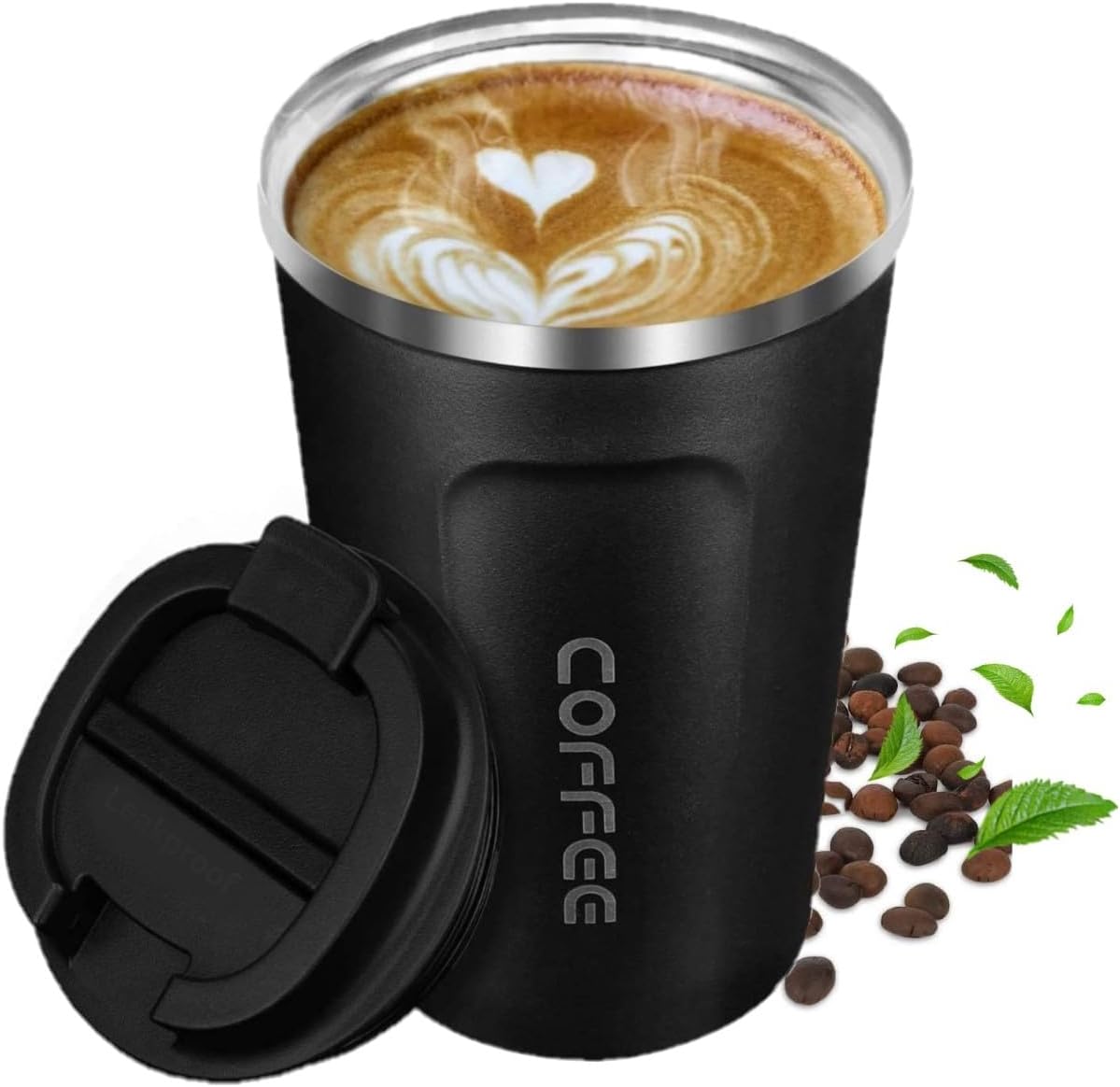 Artlive Coffee Cup Reusable, Travel Mug 380ml Insulated & Double Wall Travel Cup...