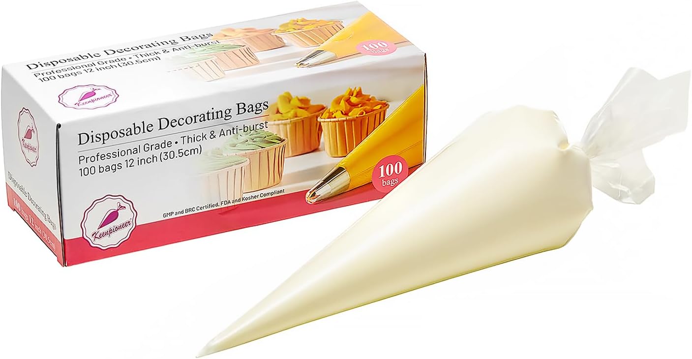 Keenpioneer Piping Bag - Disposable Cake Decoratin...