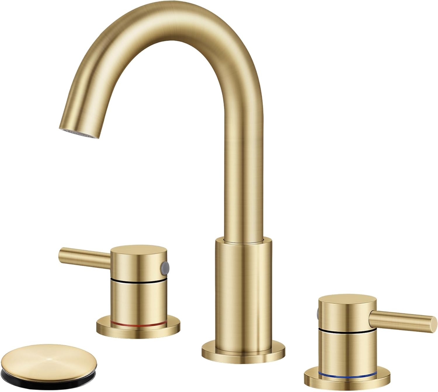 Qomolangma Bathroom Faucets for Sink 3 Hole, 8 inch Widespread Bathroom Faucet,...