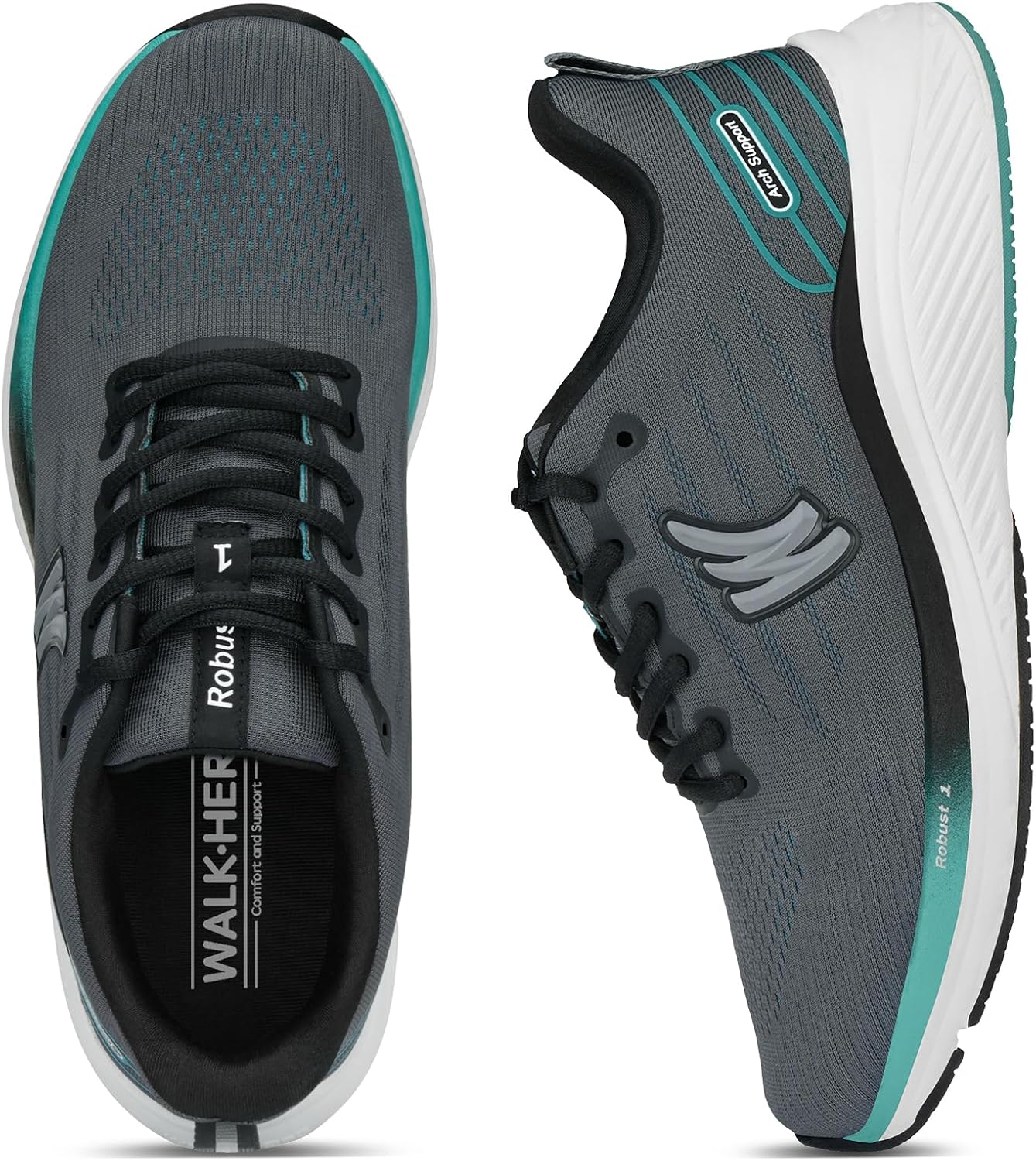 Walking Shoes for Men for Plantar Fasciitis, Arch Support Shoes Men with Wide To...