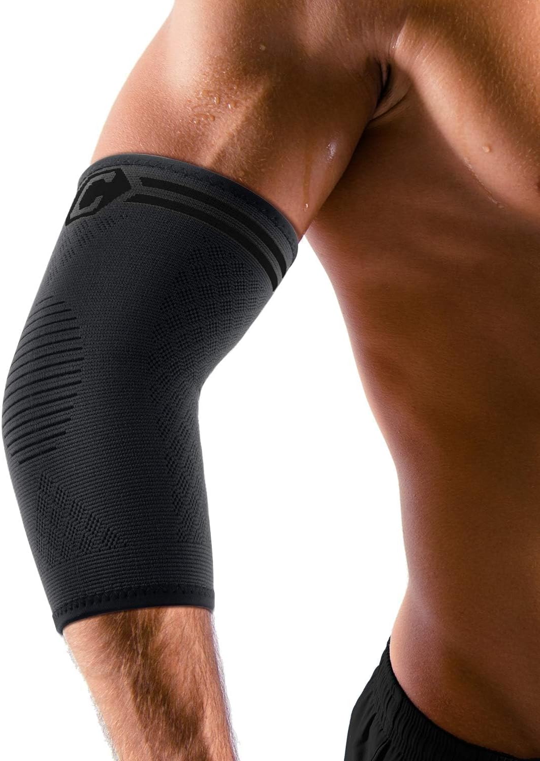 CAMBIVO 2 Pack Elbow Support for Men Women, Elbow...