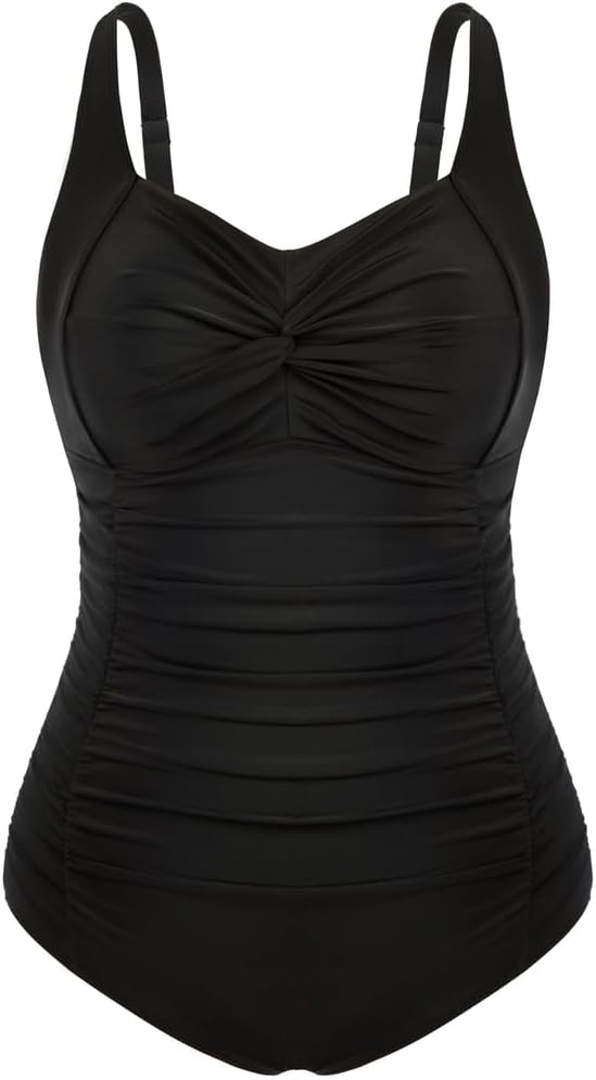 Hanna Nikole Women's Plus Size One Piece Swimsuit Tummy Control Swimwear Swimsui...