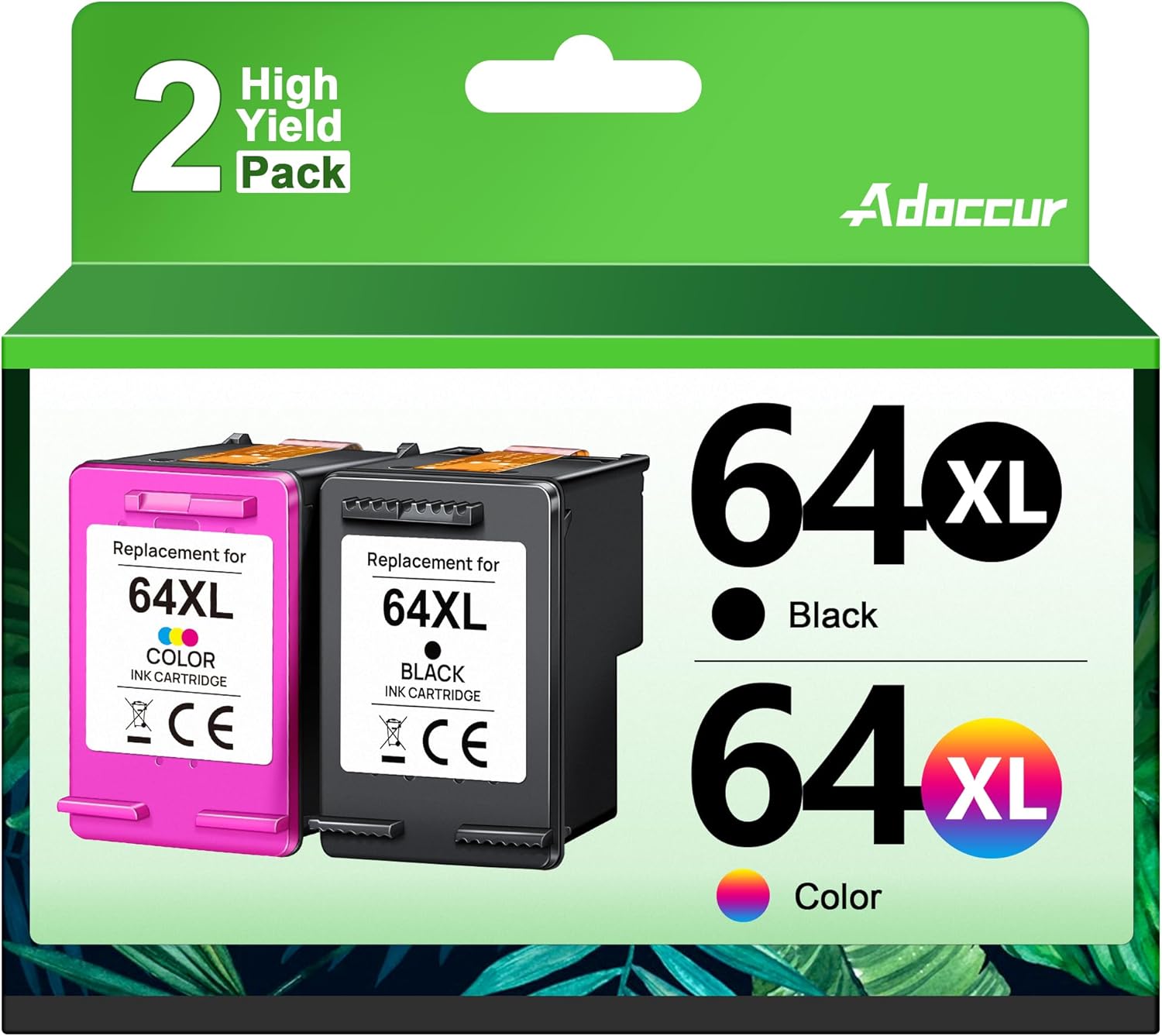 64XL Ink Cartridge Replacement for HP Ink 64 HP 64 Ink for HP 64XL Ink Cartridge...