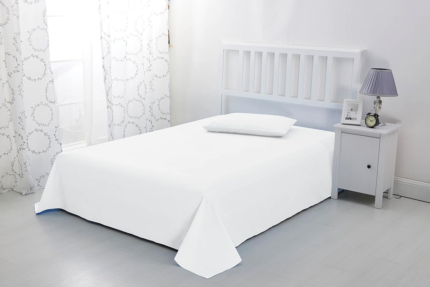 Sonia Linens Home Basic Soft Brushed Microfibre Flat Sheet - Non Iron Breathable...