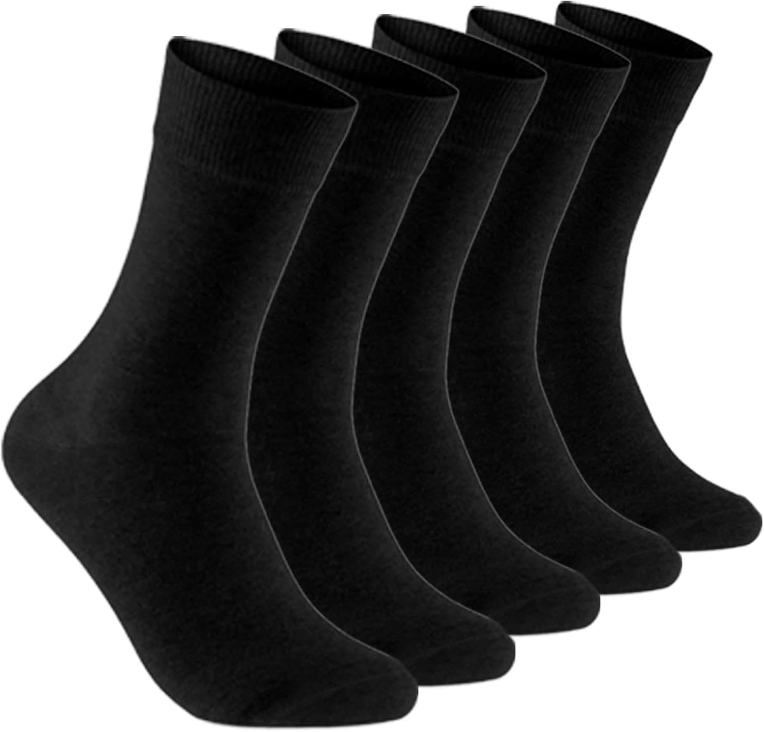 Josnown Thin Women Cotton Socks, Soft and Breathable, 5 Pairs Unisex Basic Gifts...