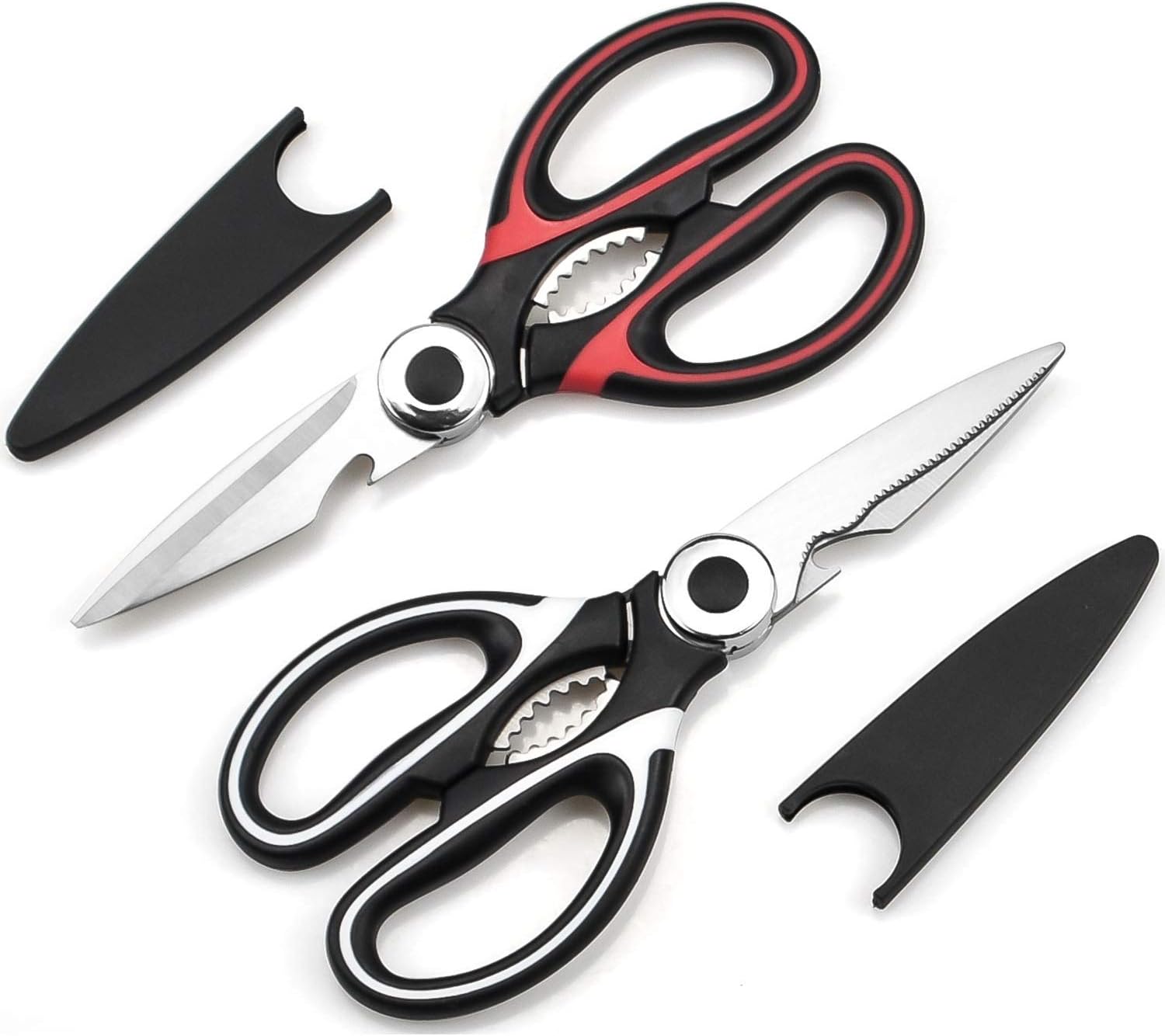 2 Pcs Kitchen Scissors, Heavy Duty Kitchen Scissors, Stainless Steel Kitchen She...