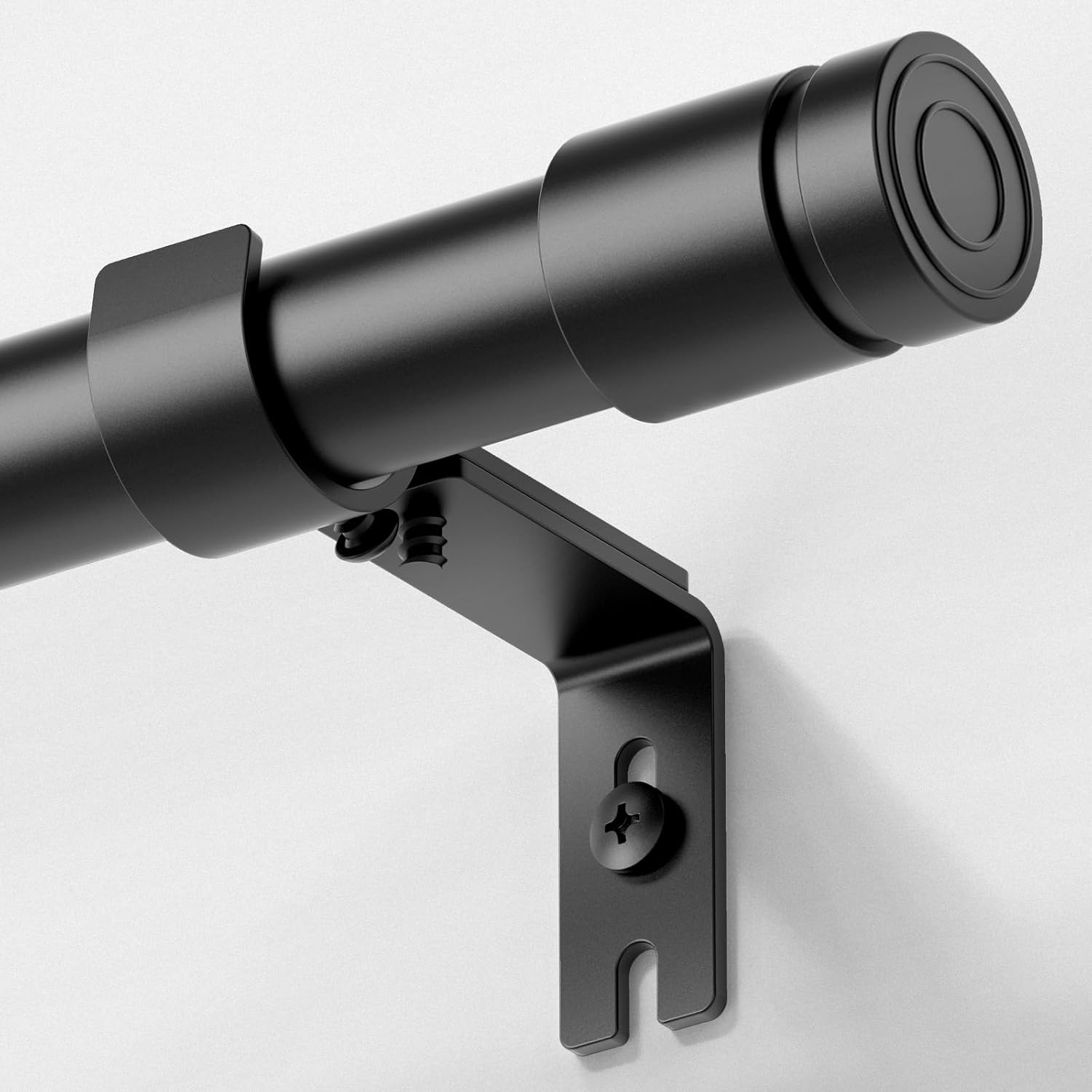 Heavy Duty Curtain Rods for Windows 72 to 144 Inch, 1 inch Diameter Long Curtain...