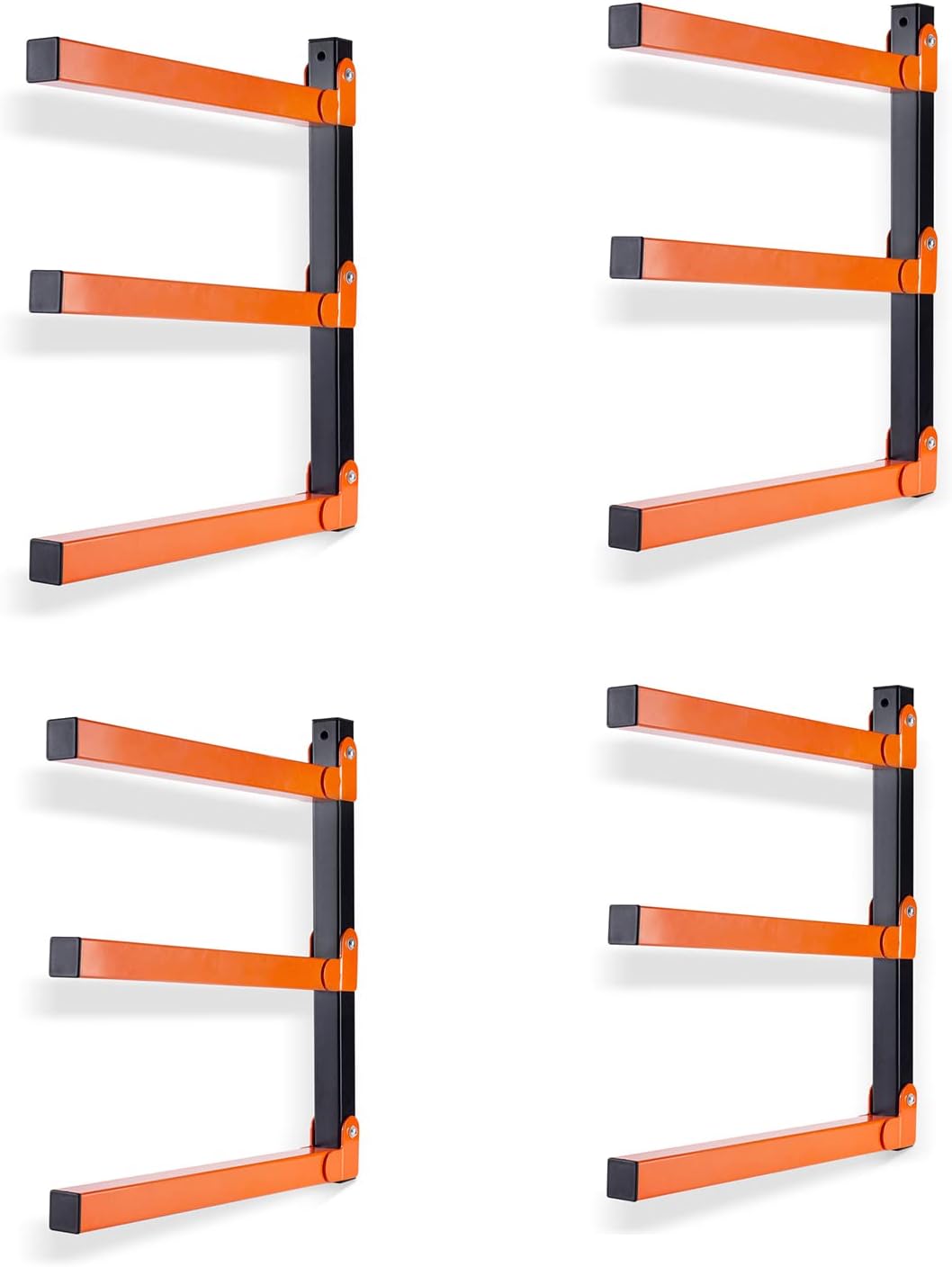 Ultrawall Wall Mount Wood Organizer and Lumber Storage Metal Rack with 3-Level -...