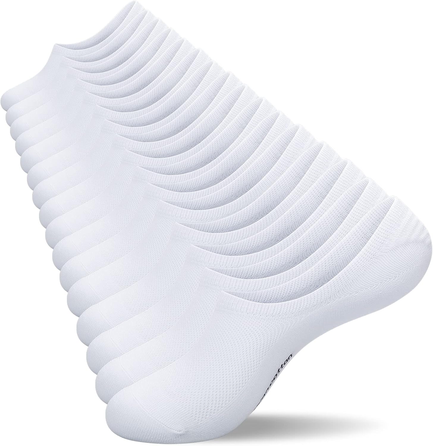 coskefy No Show Socks, Trainer Socks Cotton Anti-Slip Invisible Socks Low Cut Sp...