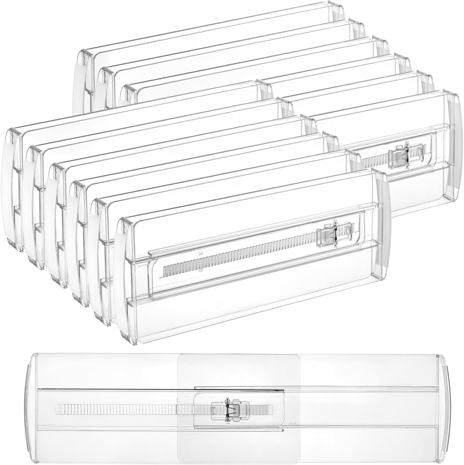 Vtopmart 12 Pack Drawer Dividers for Clothes, Adjustable 4" High Expandable from...