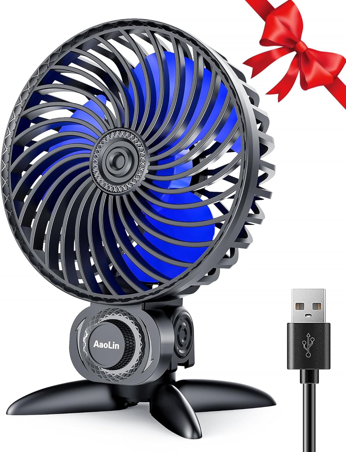 USB Desktop Fan Portable Desktop Small Fan Plugable Computer Cooling Fan Multi-s...