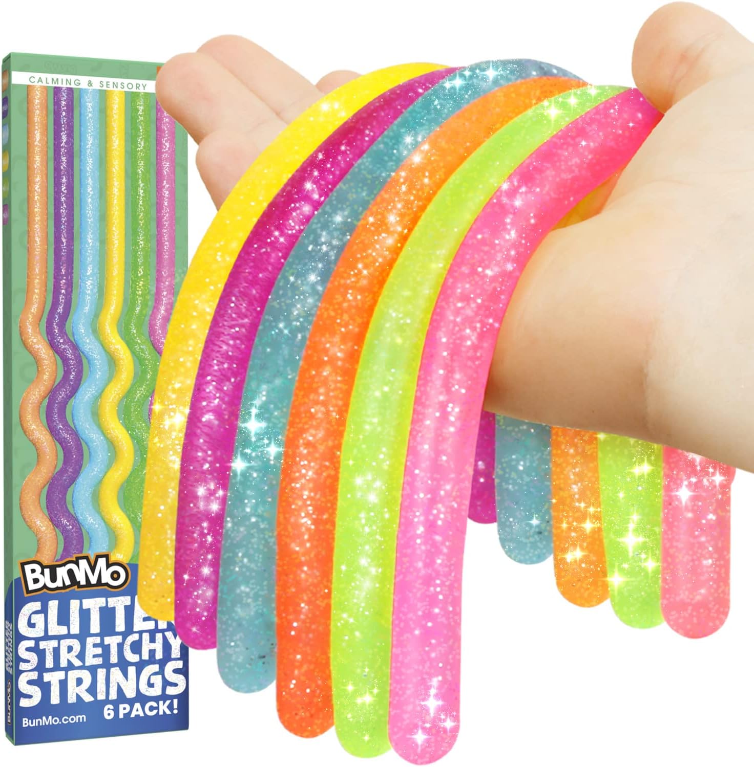 BUNMO Easter Basket Essentials - Stretchy Strings - Sensory Toys - Stimulating &...