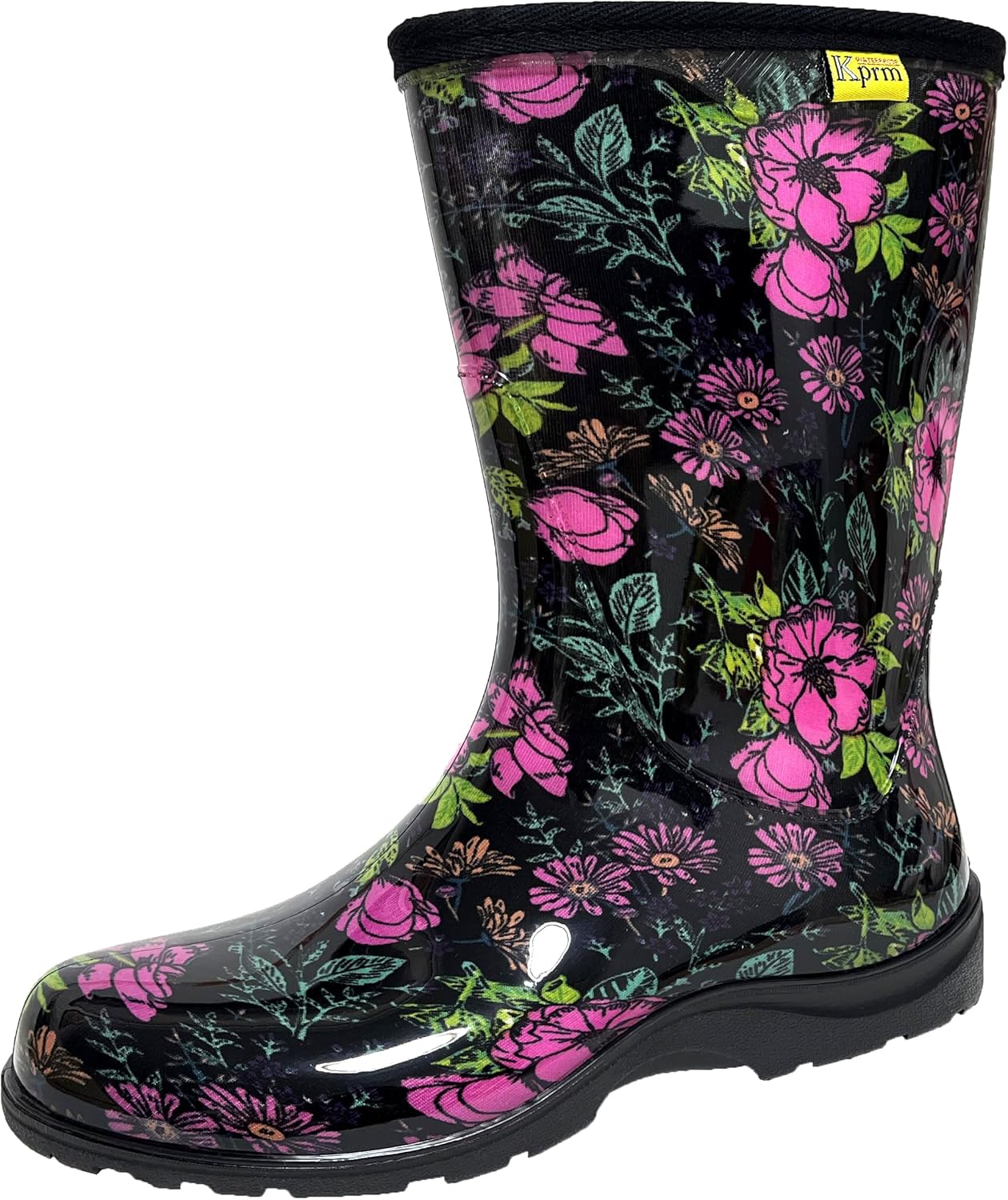Women's Rain Boots Waterproof Mid Calf Rubber Garden Boots for Women Outdoor Mud...