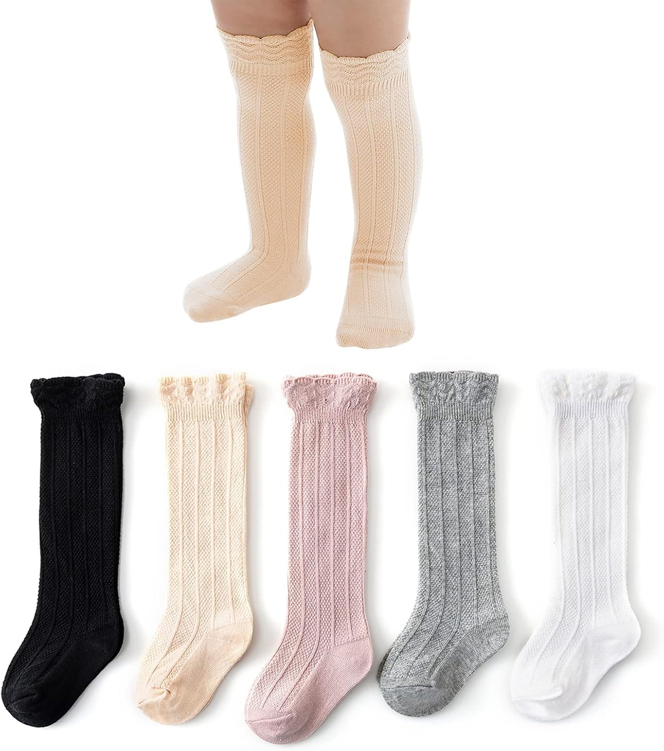 American Trends Baby Knee High Socks Girls Tube Long Socks Boys Newborn Infants...