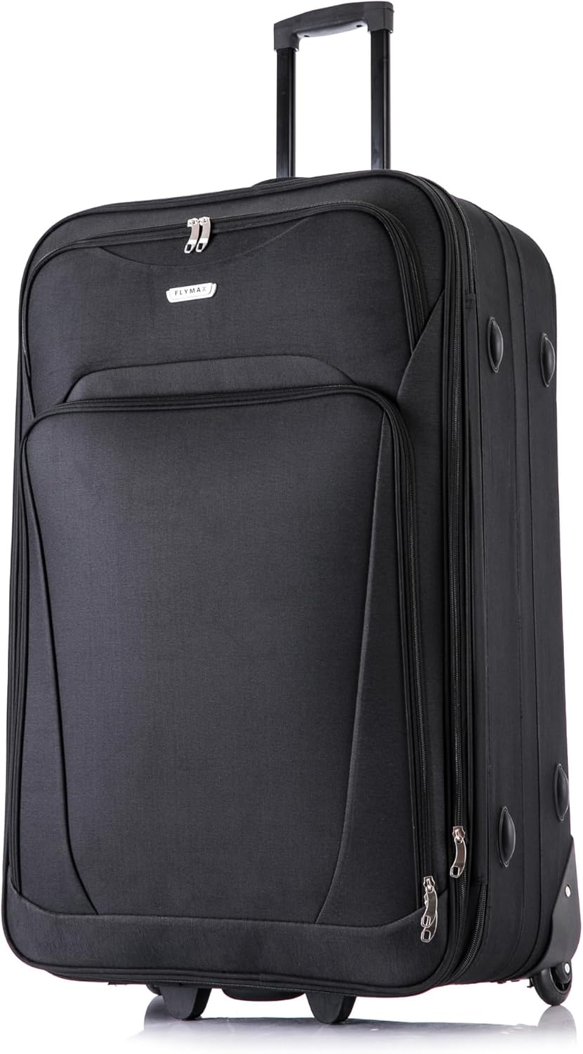 FLYMAX 26" Medium Suitcase Lightweight Luggage Expandable Hold Check in Travel B...