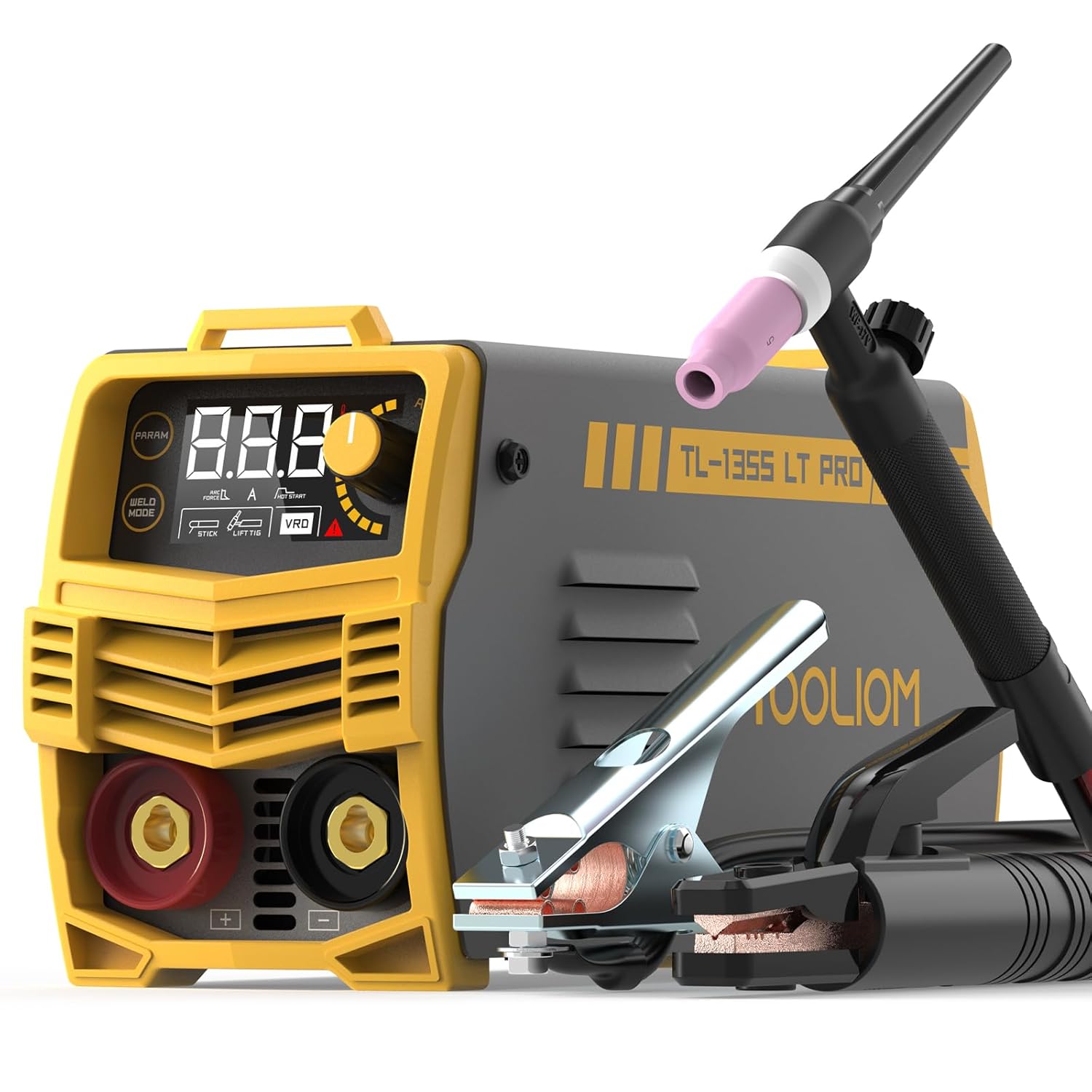 TOOLIOM 135A Stick/Lift TIG Welder 110V MMA ARC Welder Machine with Lift TIG Tor...