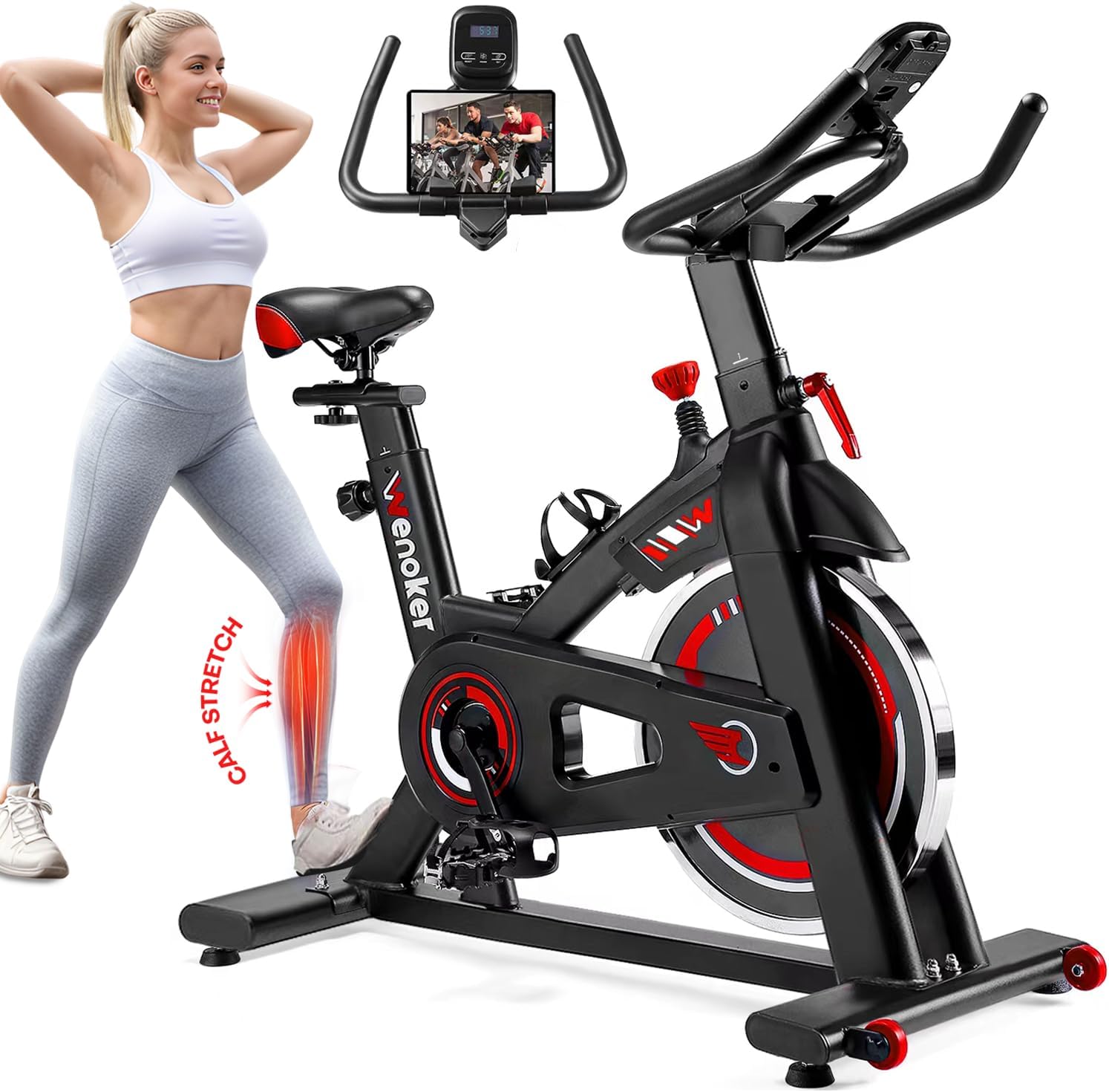 Exercise Bike, WENOKER Indoor Cycling Bike/Stationary Bike for Home, Indoor Bike...