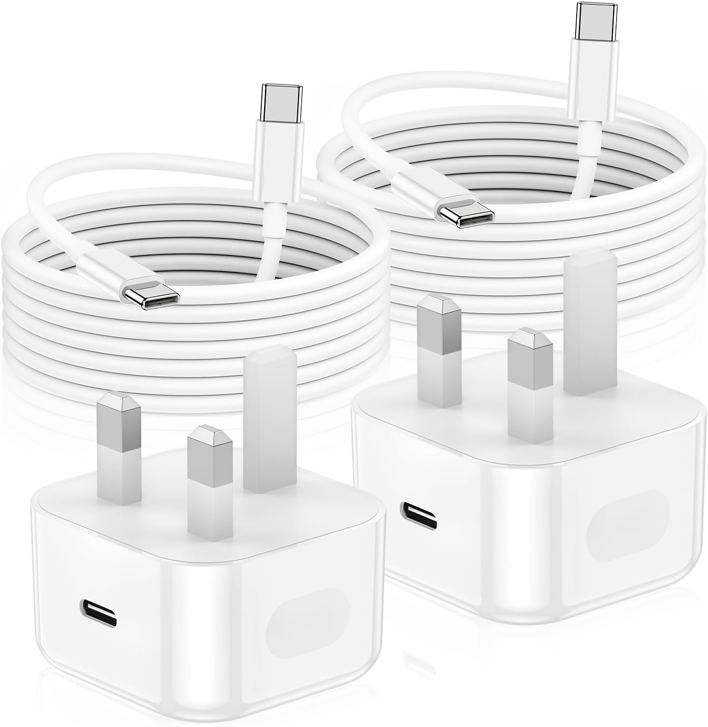 2Pack iPhone 15 16 Charger, 20W Apple USB C Charger Plug and Cable Type C 2M Lea...