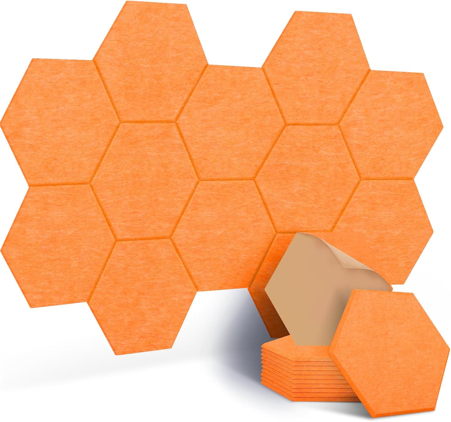 JAMELO 12 Pcs Self-Adhesive Acoustic Absorption Pa...