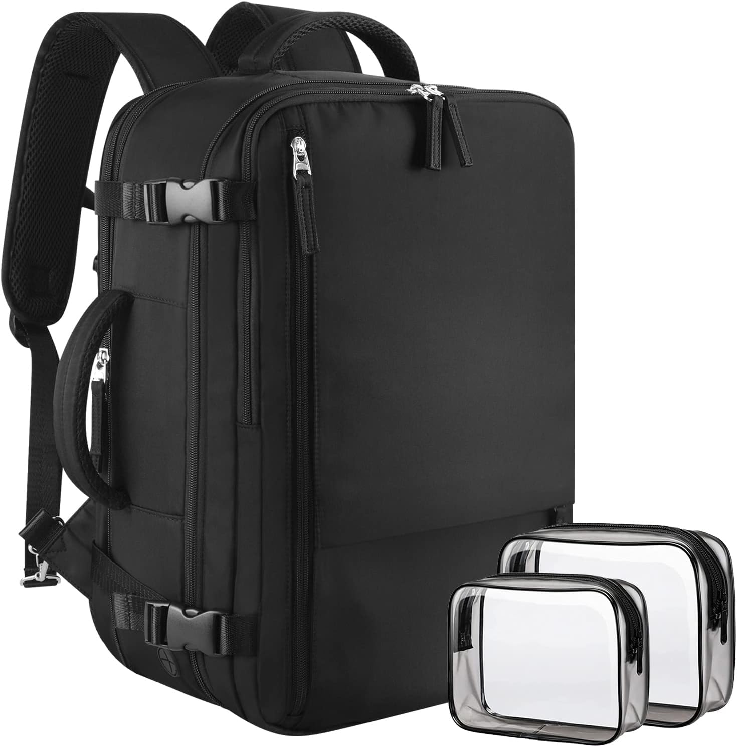 Large Travel Backpack for Women Men, Expandable 40L Carry On Backpack, 17 Inch L...