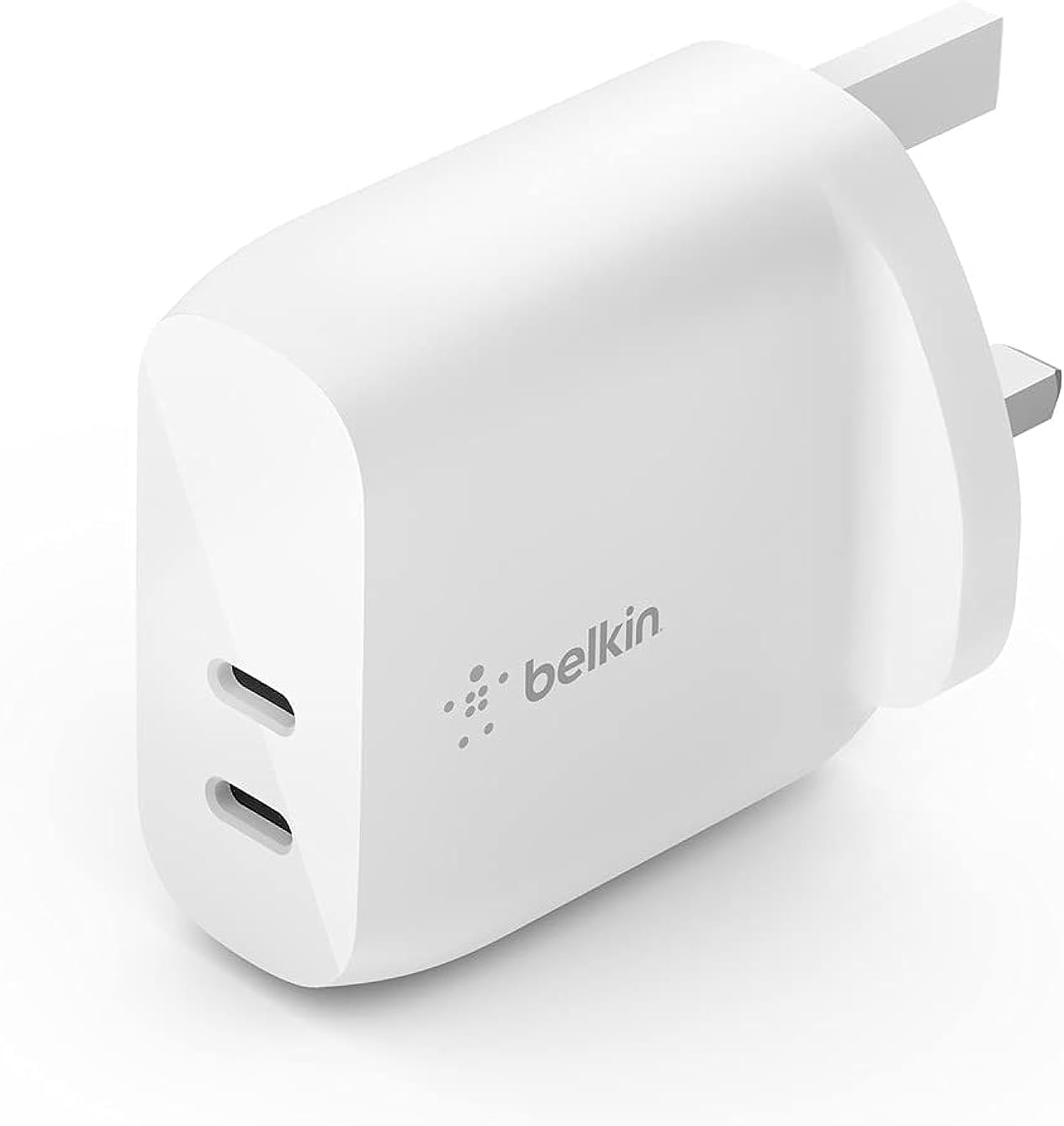 Belkin 40W USB Type C PD Wall Charger (Dual USB-C Ports for 20W Per Port Fast Po...