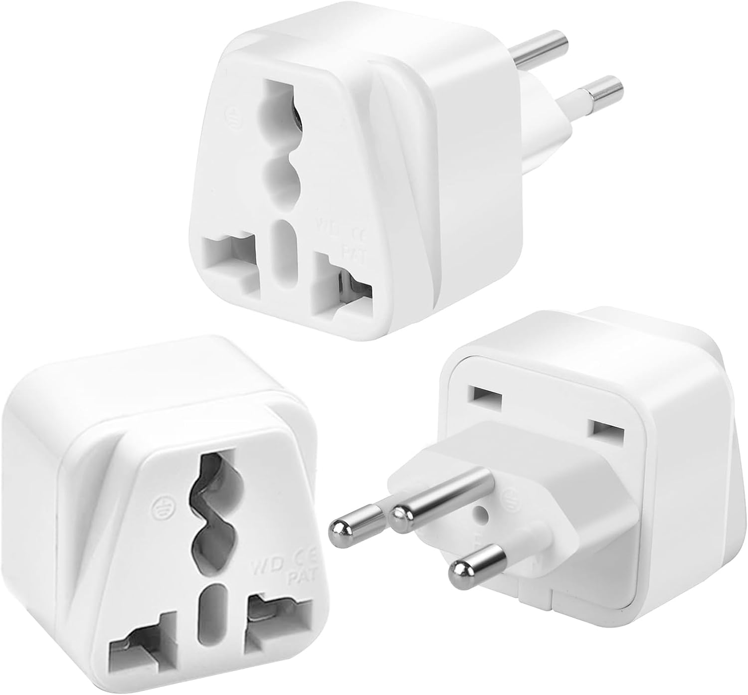 3-Pack UK to Switzerland Plug Adapters, Switzerland Swiss Plug Adaptor, Swiss Tr...