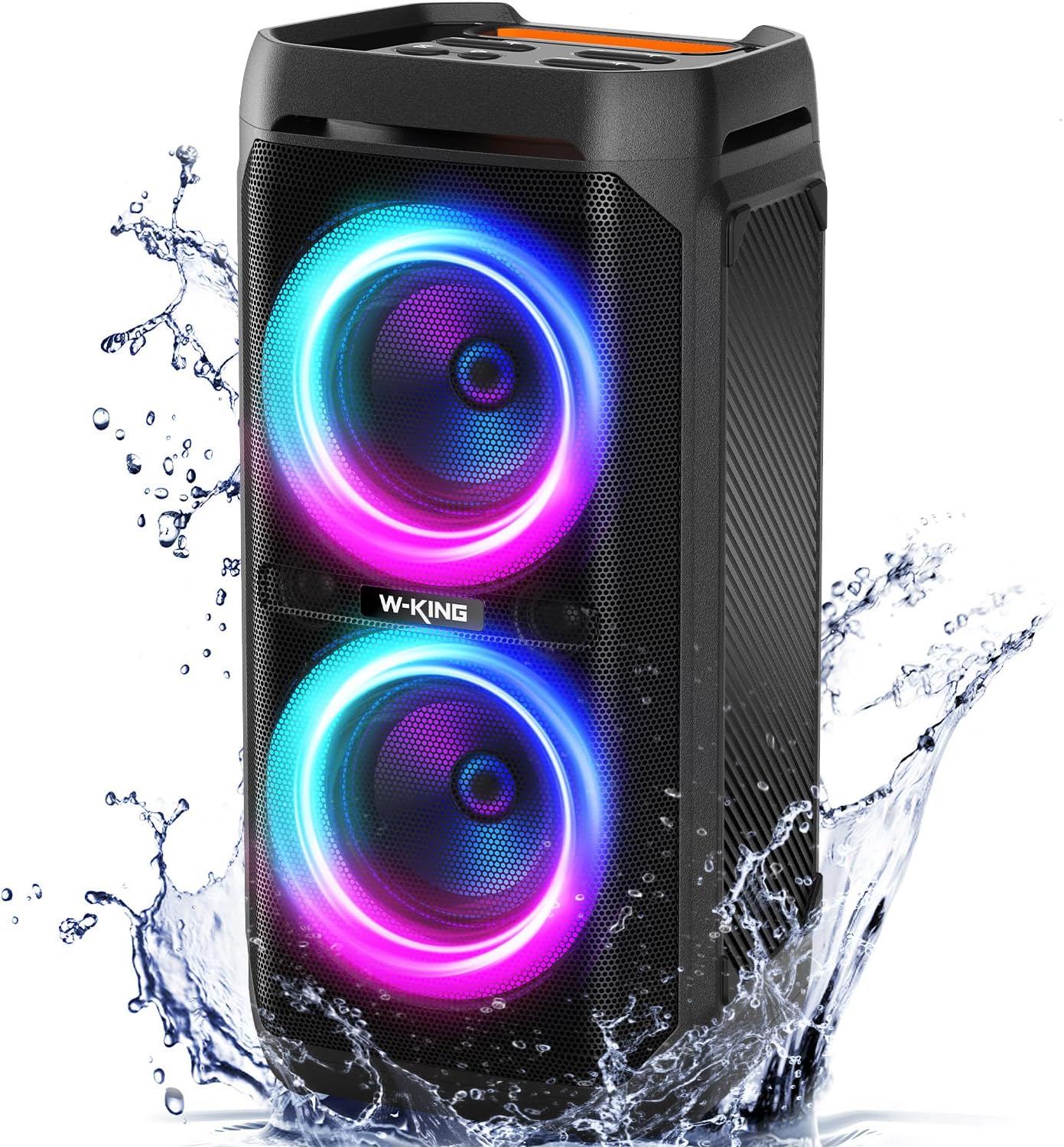 W-KING 220W Peak Large Bluetooth Speaker, 115dB Loud Deep Bass Wireless Boombox,...