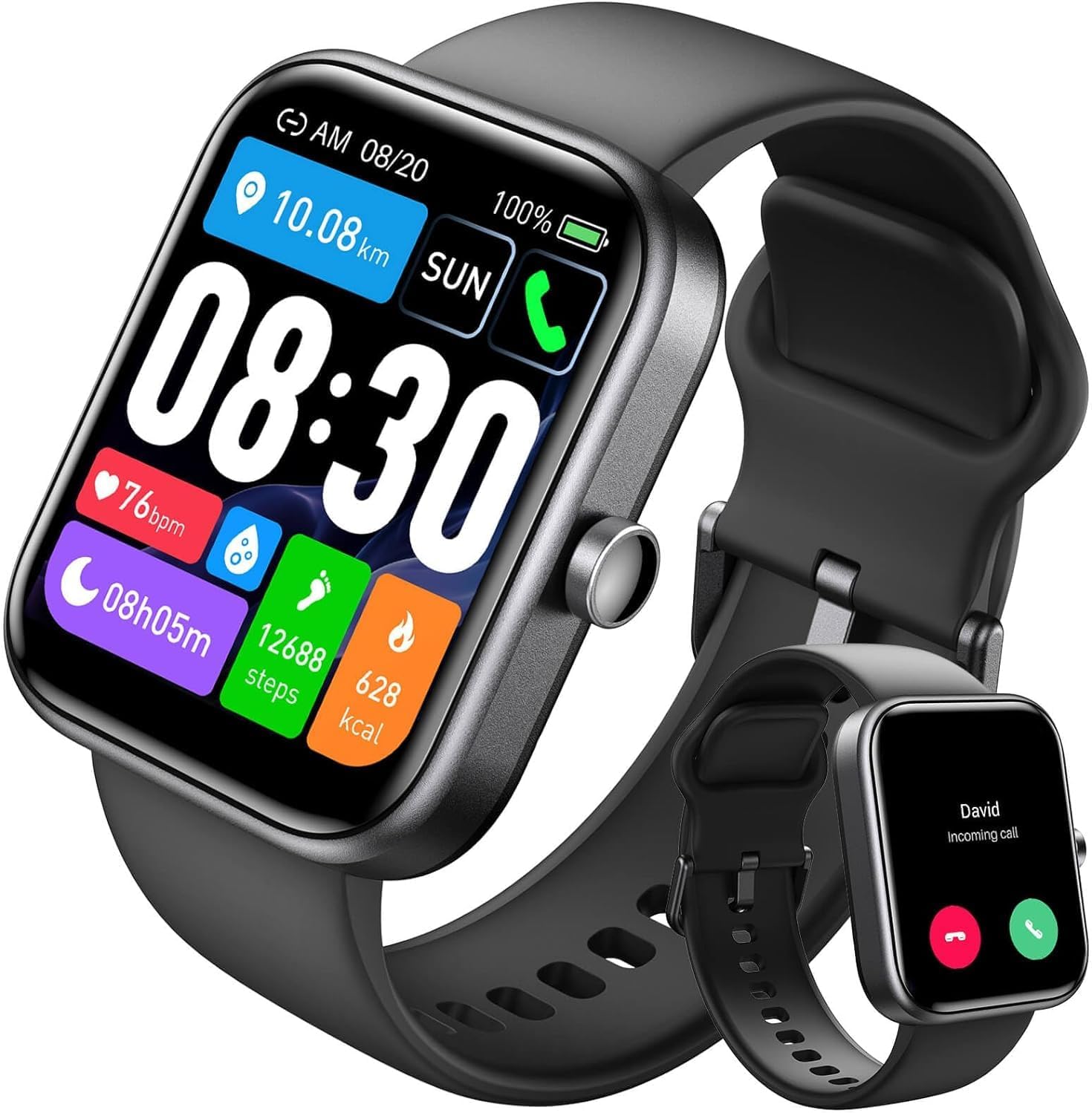 TOZO 2025 New Upgraded Smart Watch for Men Women for iPhone&Android, 1.83" Fitne...
