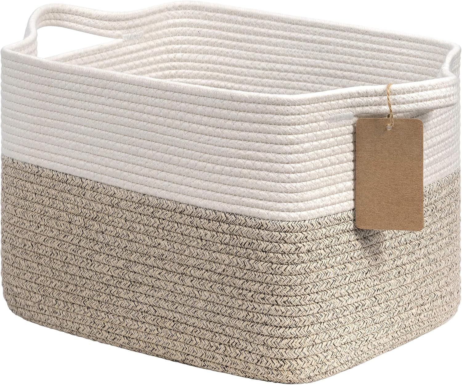 Goodpick Woven Storage Basket, Cotton Rope Basket for Dog Toys, Books, Stylish G...
