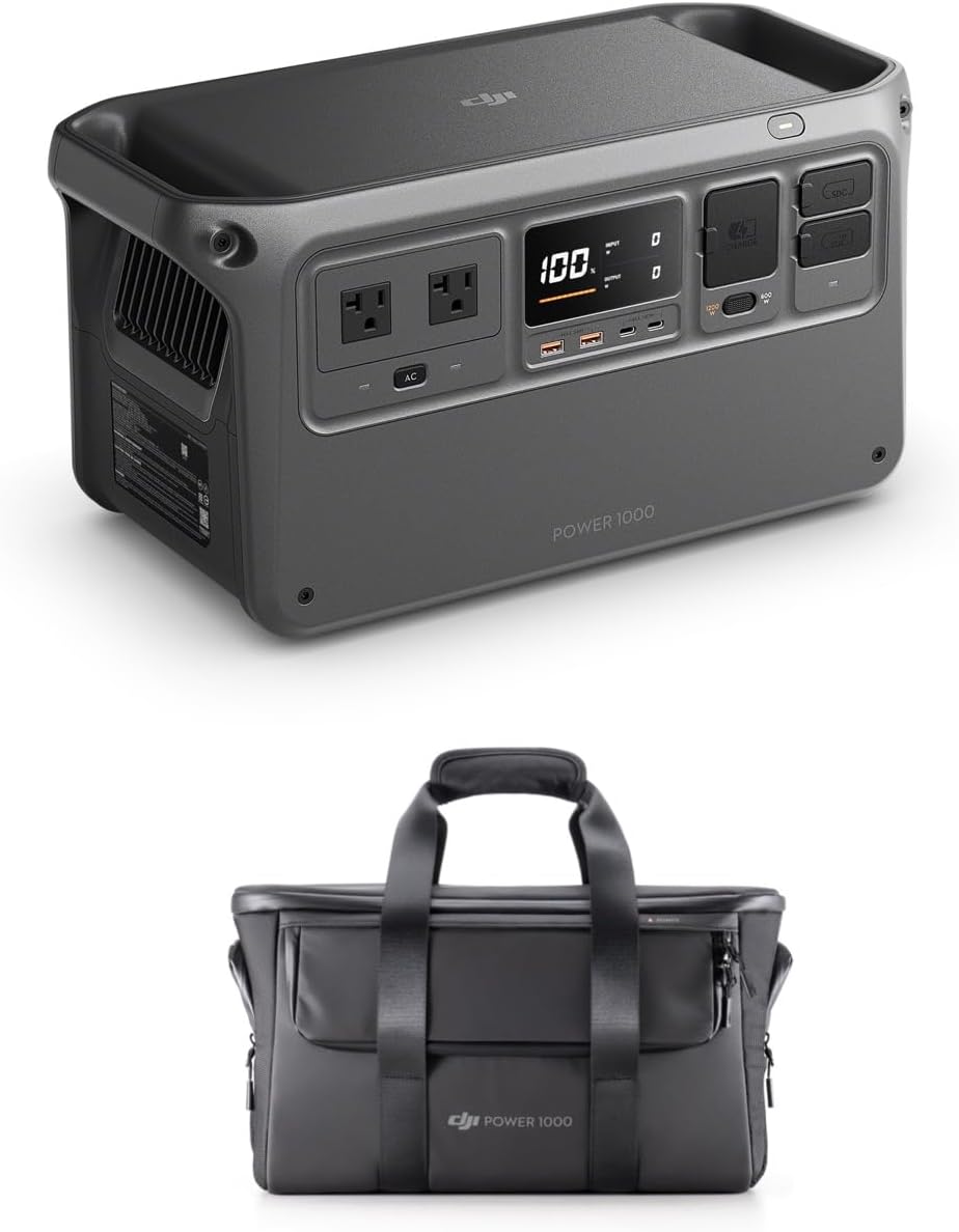 DJI Power 1000 Portable Power Station with Protective Storage Bag, 1024Wh LiFePO...