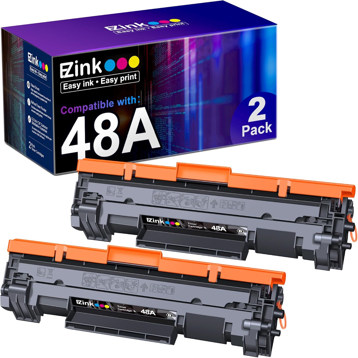 E-Z Ink 48A Compatible Toner Cartridges Replacement for HP 48A CF248A to use wit...