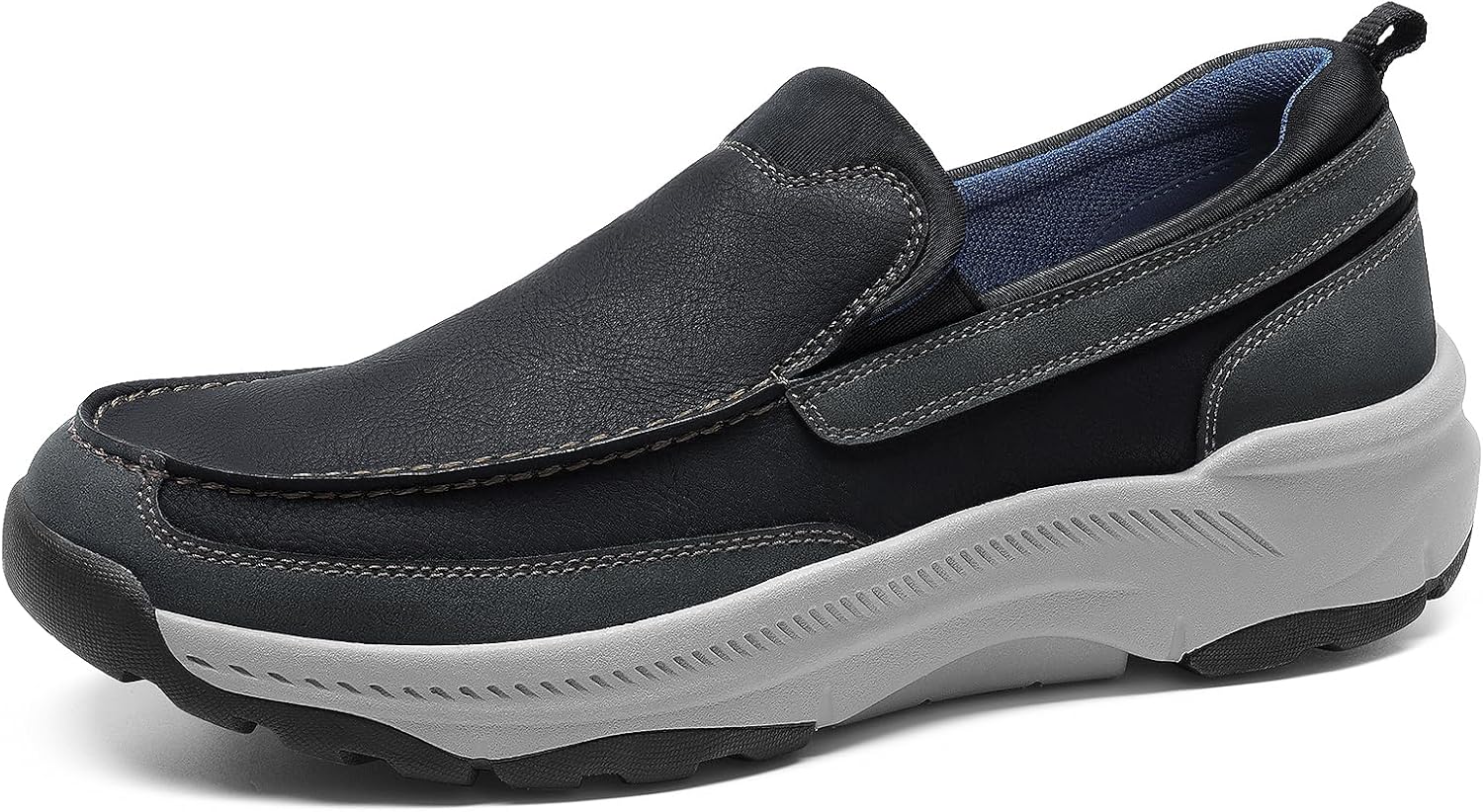 Cestfini Mens Orthopedic Slip On Walking Shoes 12 Black