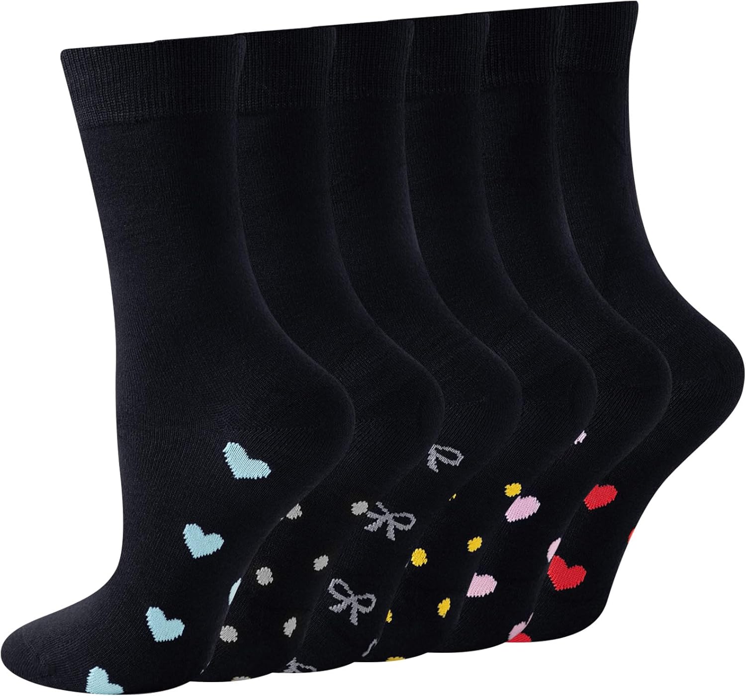 Niofind Womens Bamboo Socks, Soft Ladies Socks with Seamless Toe, Thin Dress Soc...