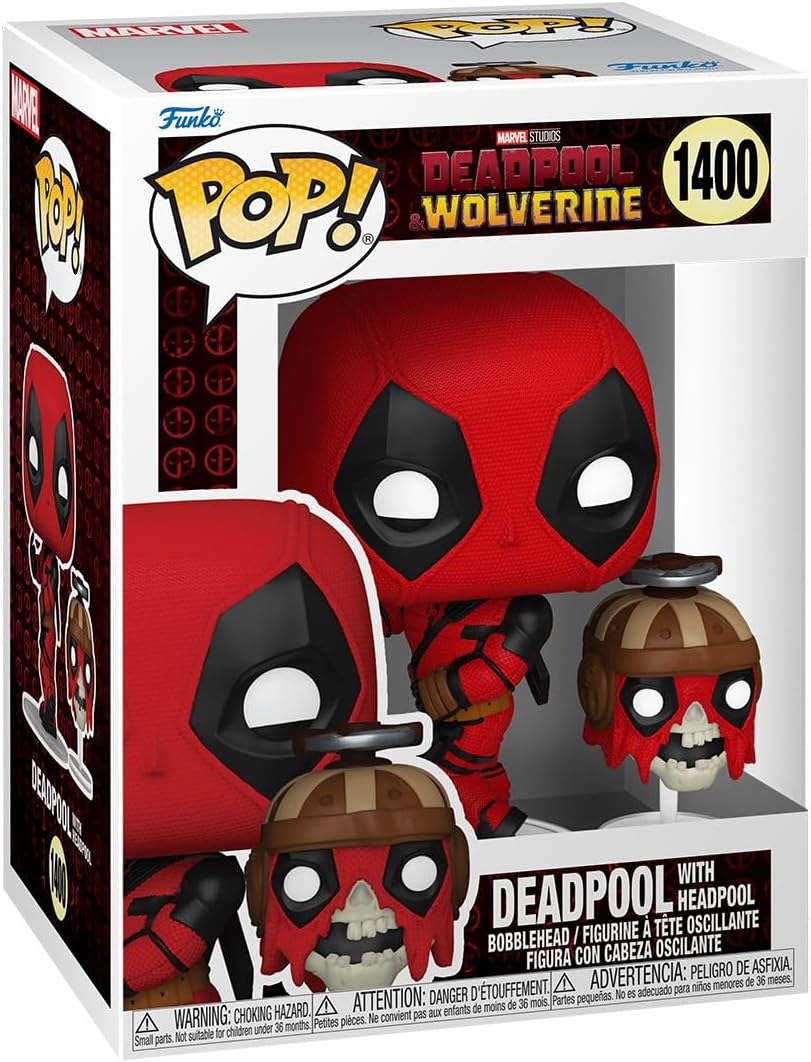 Funko Pop! & Buddy: Deadpool & Wolverine - Deadpool with Headpool - Collectable...