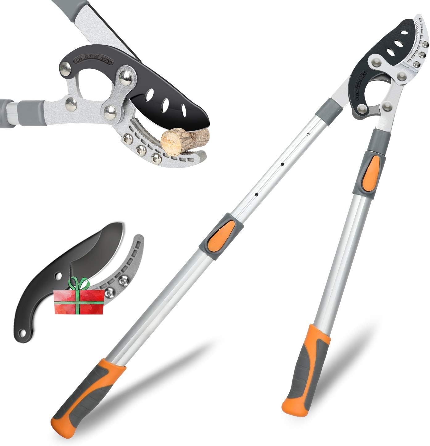 AIRAJ 70-103cm Anvil Lopper, Loppers Heavy Duty Telescopic, SK-5 Sharp Steel Bla...