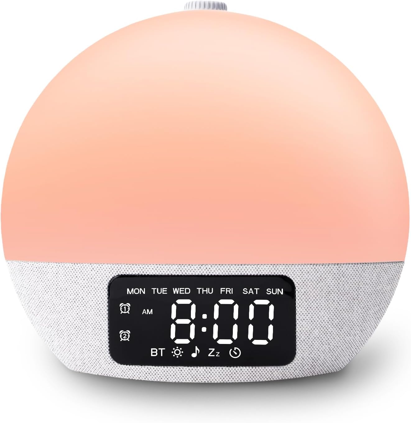 Sunrise Alarm Clock White Noise Sound Machine with 25 Soothing Sounds, 17 Night...