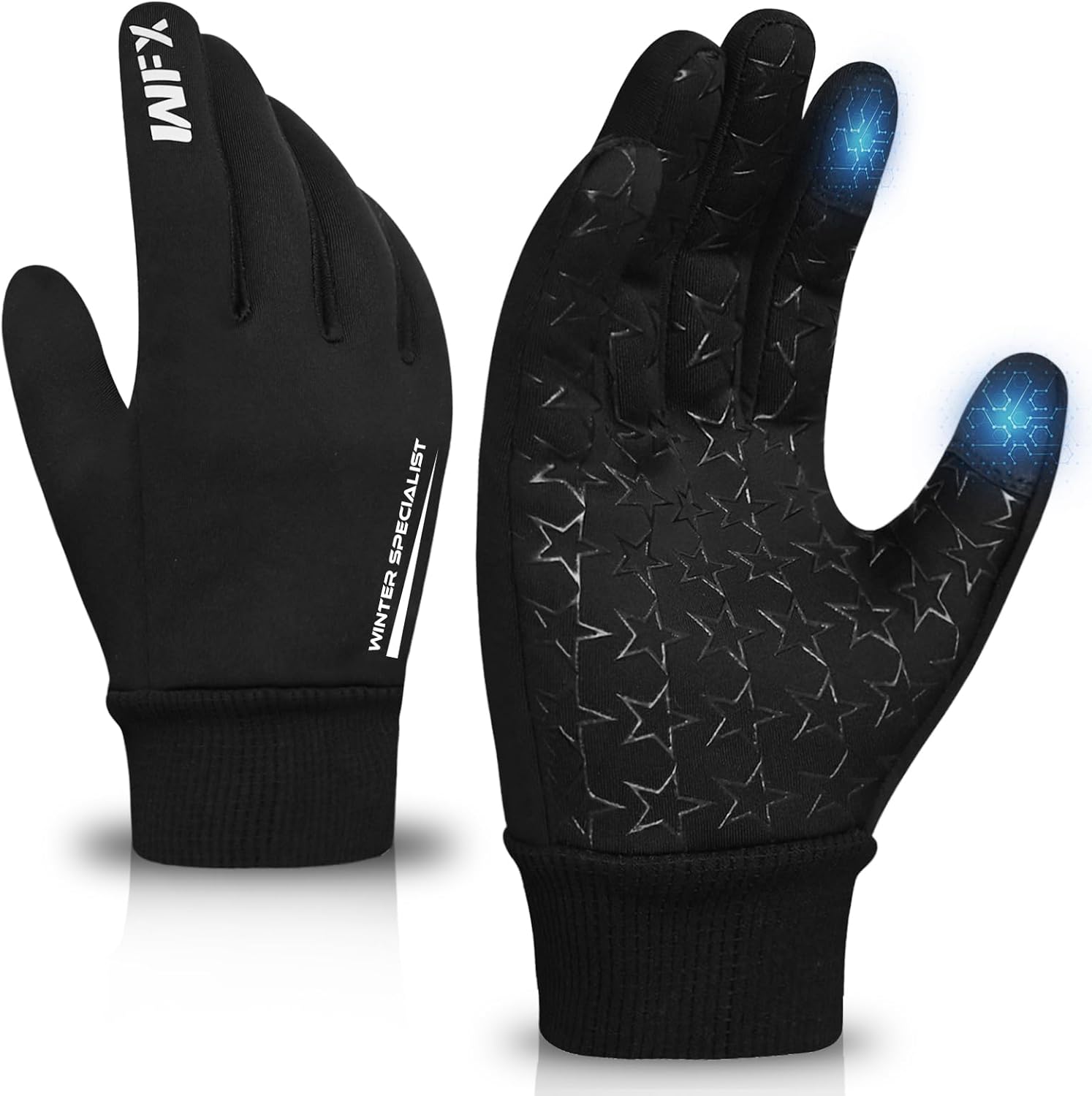 WFX Winter Kids Sports Gloves, Touchscreen Anti-slip Thermal Boys Gloves for Run...