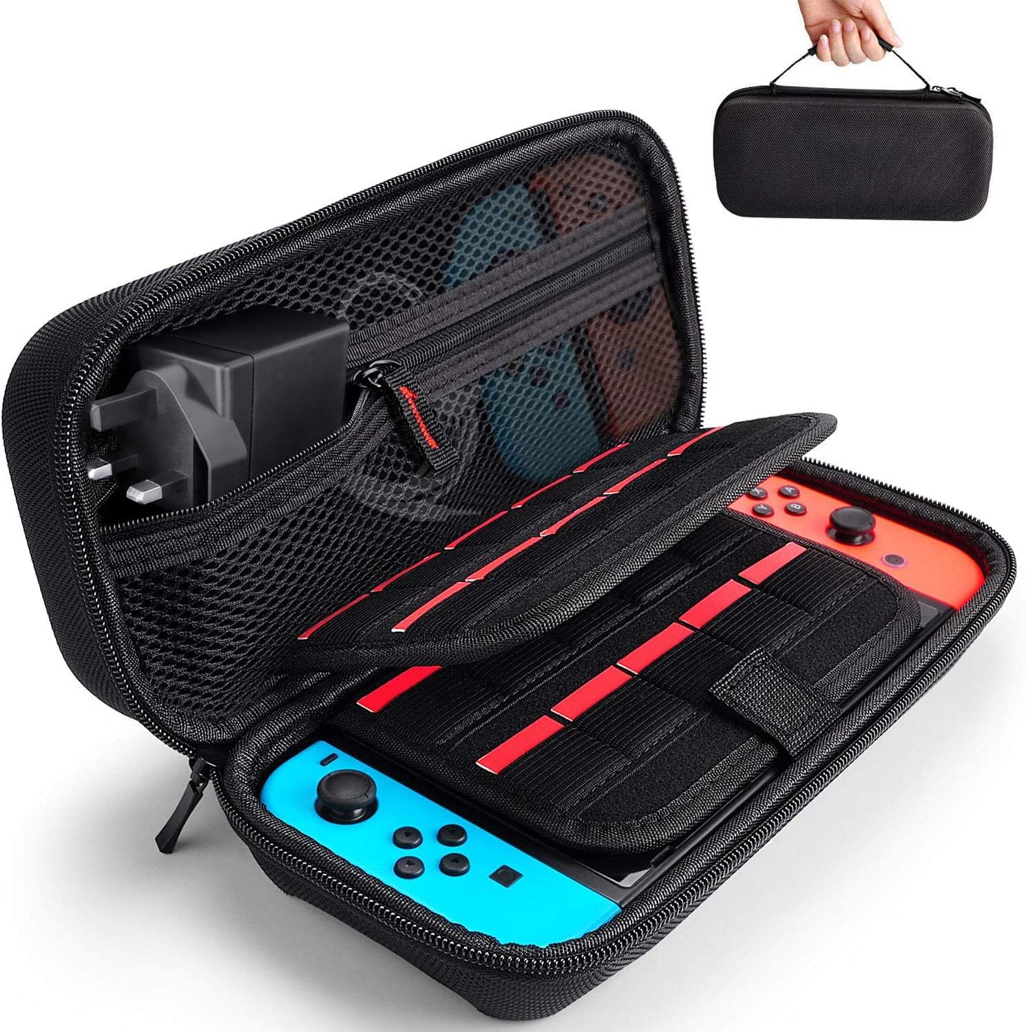 Deruitu Switch Carrying Case Compatible with Nintendo Switch/Switch OLED - Fit A...