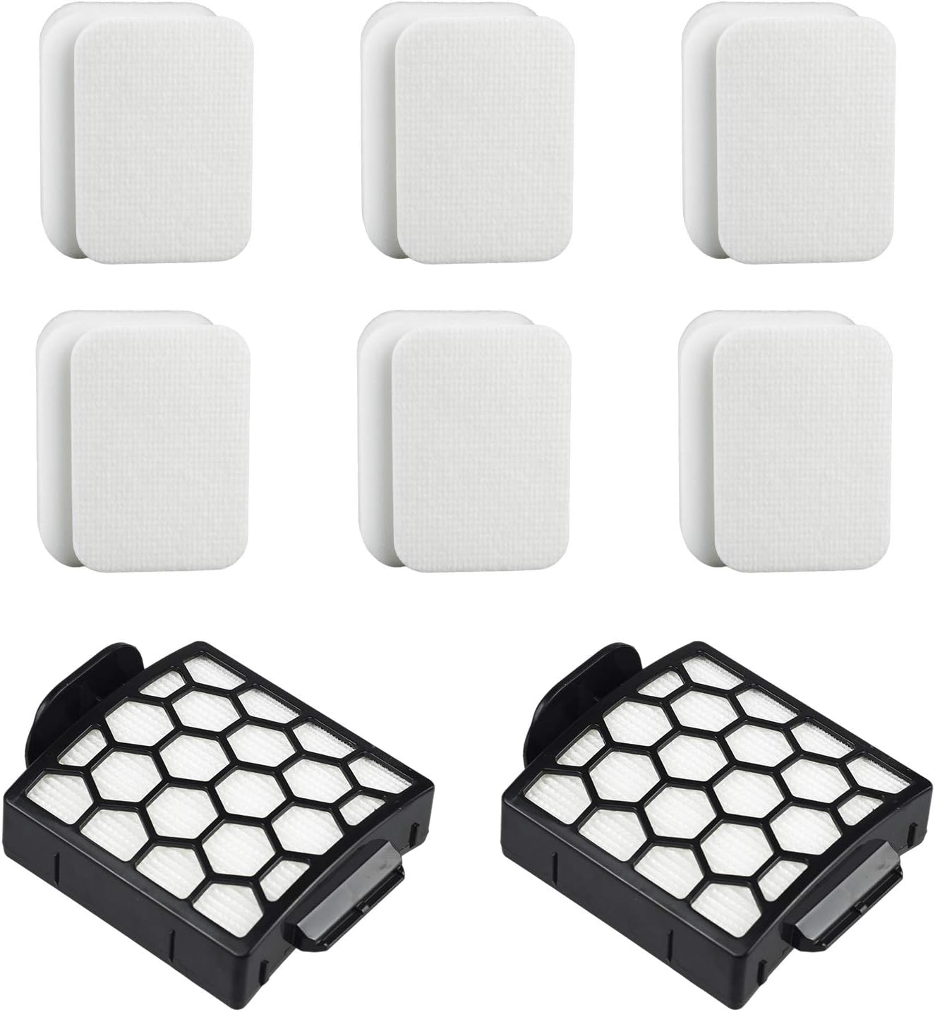 6 Foam Filter + 2 Hepa Filter Replacement for Shark ZU62 ZU60 NV255 NV150 NV251...