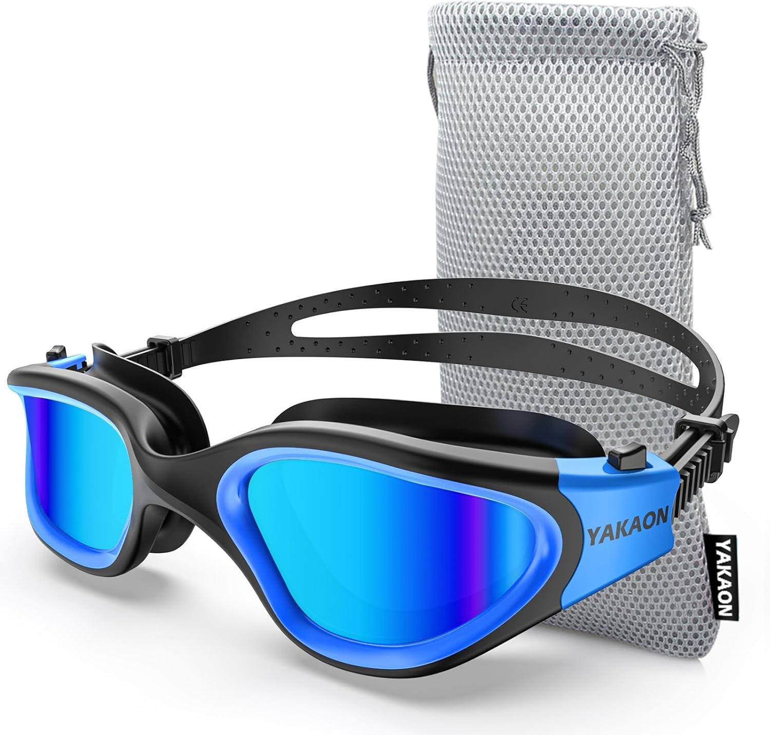 YAKAON G1 Swimming Goggles, Polarized/Non-Polarized Swim Goggles Anti-Fog for Me...